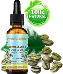 Application visage avec Botanical Beauty huile café vert Arabica pour hydratation