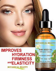 Close-up of Kiwi Seed Oil texture showing lightweight, non-greasy feel