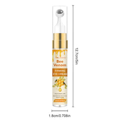 Crème contour yeux botox abeille venin, texture visible, hydratation et éclat.