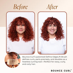Bounce Curl EdgeLift: prise précise pour des bangs et couches sans effort.
