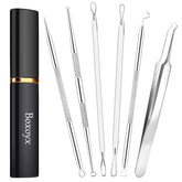 Boxoyx kit-outils comédons etui métal, extraction précise et rangement sûr.