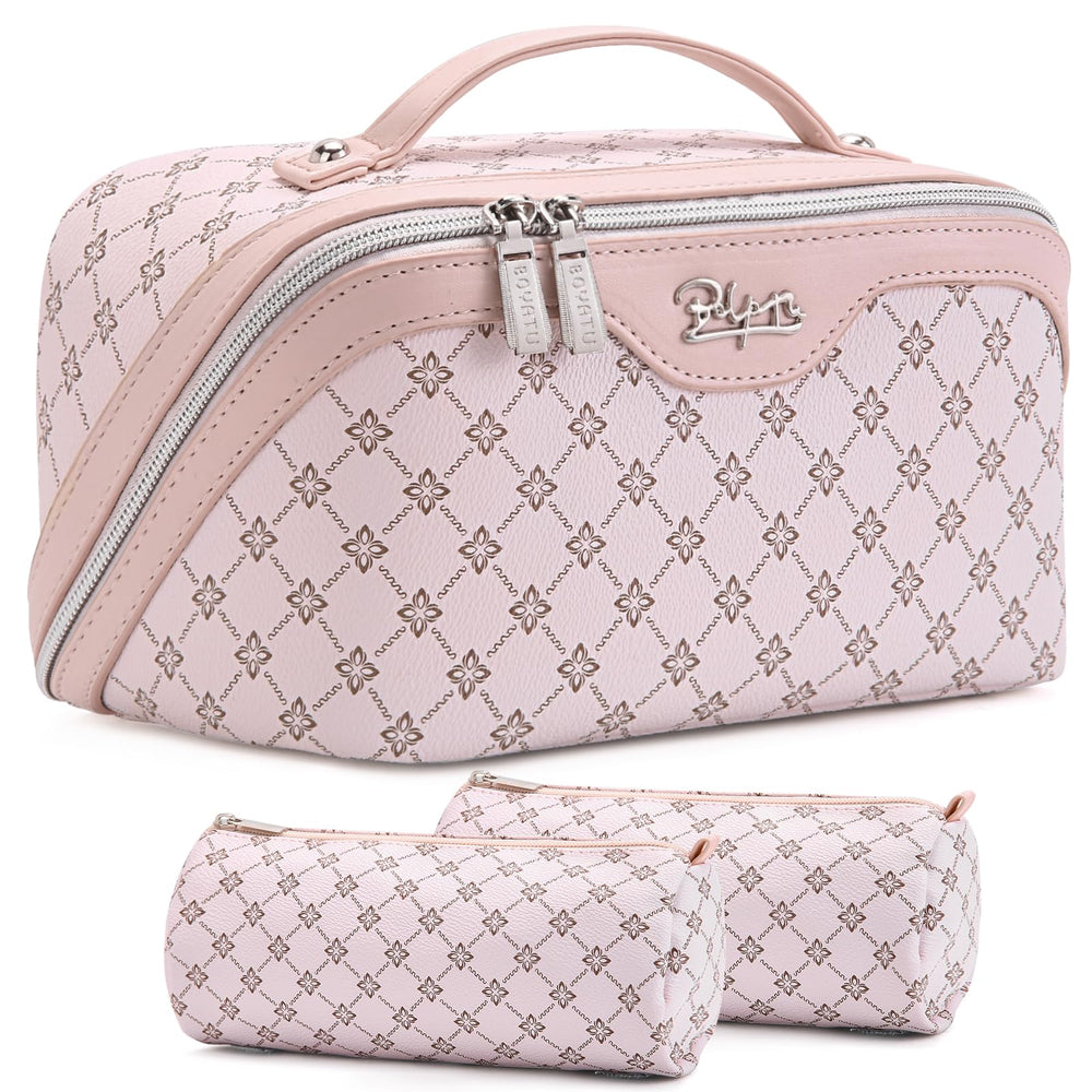 BOYATU sac-maquillage-voyage-capacite pour ranger maquillage et soins en déplacement