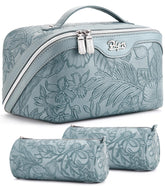 BOYATU sac maquillage voyage ensemble 3 pièces florales, parfait pour organiser vos produits.