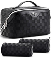 BOYATU trousse maquillage voyage ouverte, rangement rapide des produits essentiels.