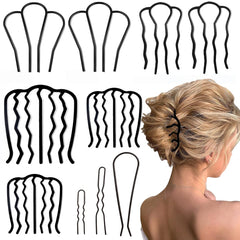 BOYIVI peigne lateral en U pour chignon, maintien sûr toute la journée