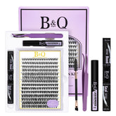 B&Qaugen kit clusters cils 280 pièces emballage pratique pour maison