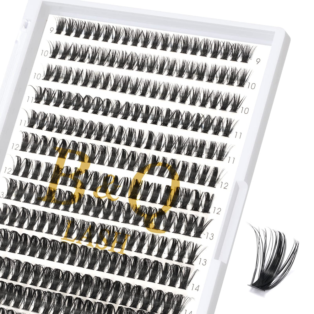 B&Qaugen faux cils 280 grappes, ensemble prêt à poser, résultat rapide et naturel.
