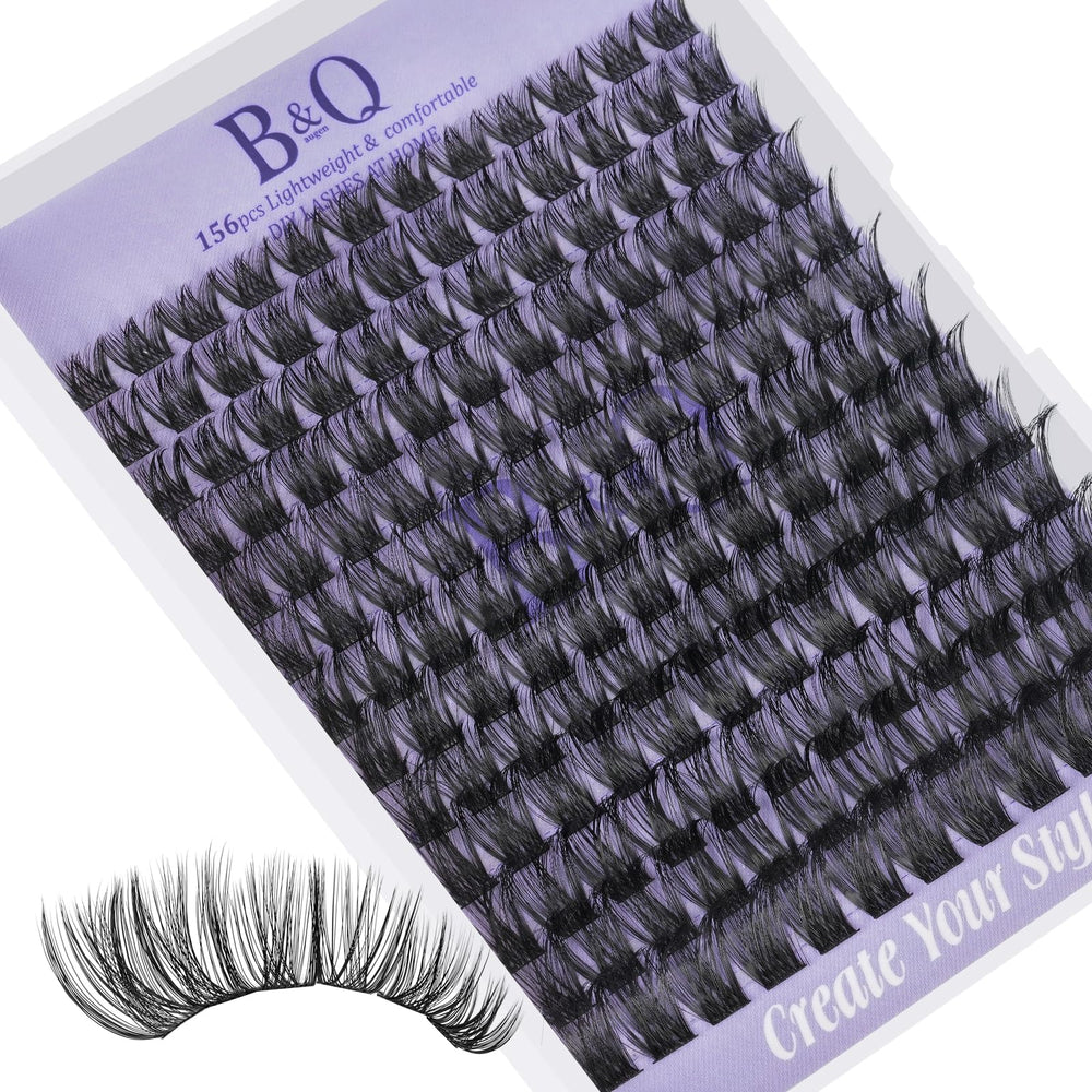 B&Qaugen Lash Clusters B05 D Courbe D, 72 grappes faciles à poser à domicile.