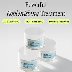Texture crème onctueuse Brandefy Tri Lipid Replenish, facilite l'application et apaise la peau.