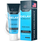 Bravado Labs Endurance Cream – flacon compact et discret pour une application rapide sans gras.