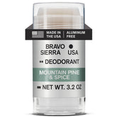 Bravo Sierra déodorant - bouteille Montagne et Pin, fraîcheur durable.