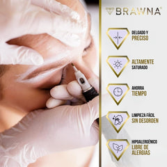 BRAWNA fil mappage lèvres 30 m, tracés nets pour contours.
