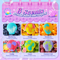 Breezedream coquille senteurs-fruites : arômes fruités pendant le bain.