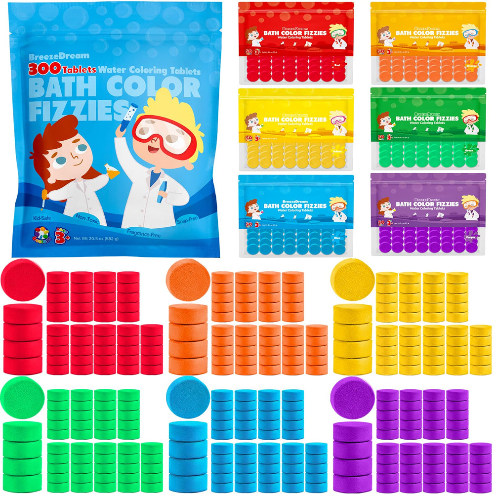 Tablettes BreezeDream couleur bain rouge: stimulation créative et bain coloré sans résidu
