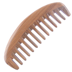 Breezelike, brosse-cheveux avec dents arrondies et bois santal pour masser le cuir chevelu.
