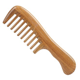 Breezelike Santal Vert, peigne-cheveux-dents-larges, démêlage en douceur.