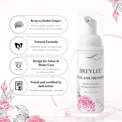 Breylee brosse nettoyage cils paupières: brosse douce pour éliminer maquillage et impuretés