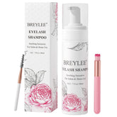 BREYLEE eyelash extension cleanser bottle for gentle daily lash care.