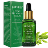 Sérum BREYLEE à l'arbre à thé dans la bouteille-pompe, pratique et hygiénique.