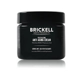 Brickell Homme Crème anti-âge nocturne – application rapide avant le coucher, lisser les ridules.