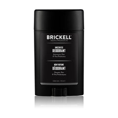 Brickell Déodorant Homme Naturel sans aluminium, emballage recyclable et pratique.