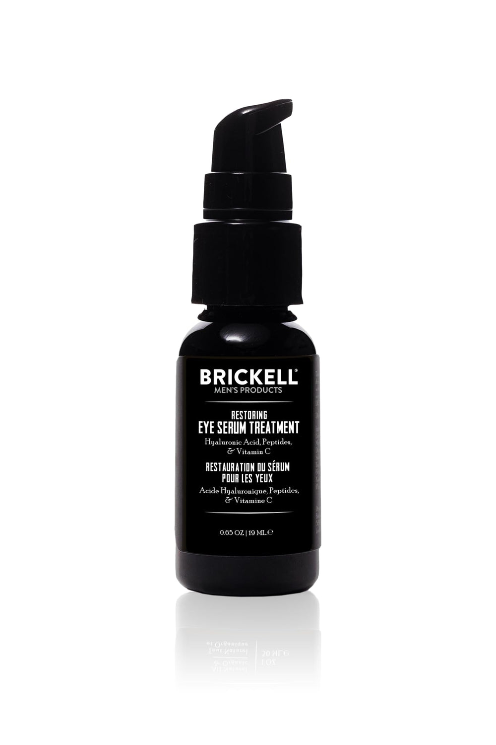Brickell Hommes – sérum contour des yeux, flacon prêt à l'emploi et raffermissant.
