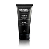 Gel-cheveux Brickell Men dans une bouteille de 2 onces, tenue moyenne et brillance naturelle.