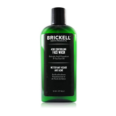 Brickell Men's Acne Face Wash : bouteille prête à l'emploi pour une peau nette.