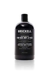 Brickell Rapid Wash : bouteille menthe fraîche, soin 3 en 1 pour peau et cheveux.