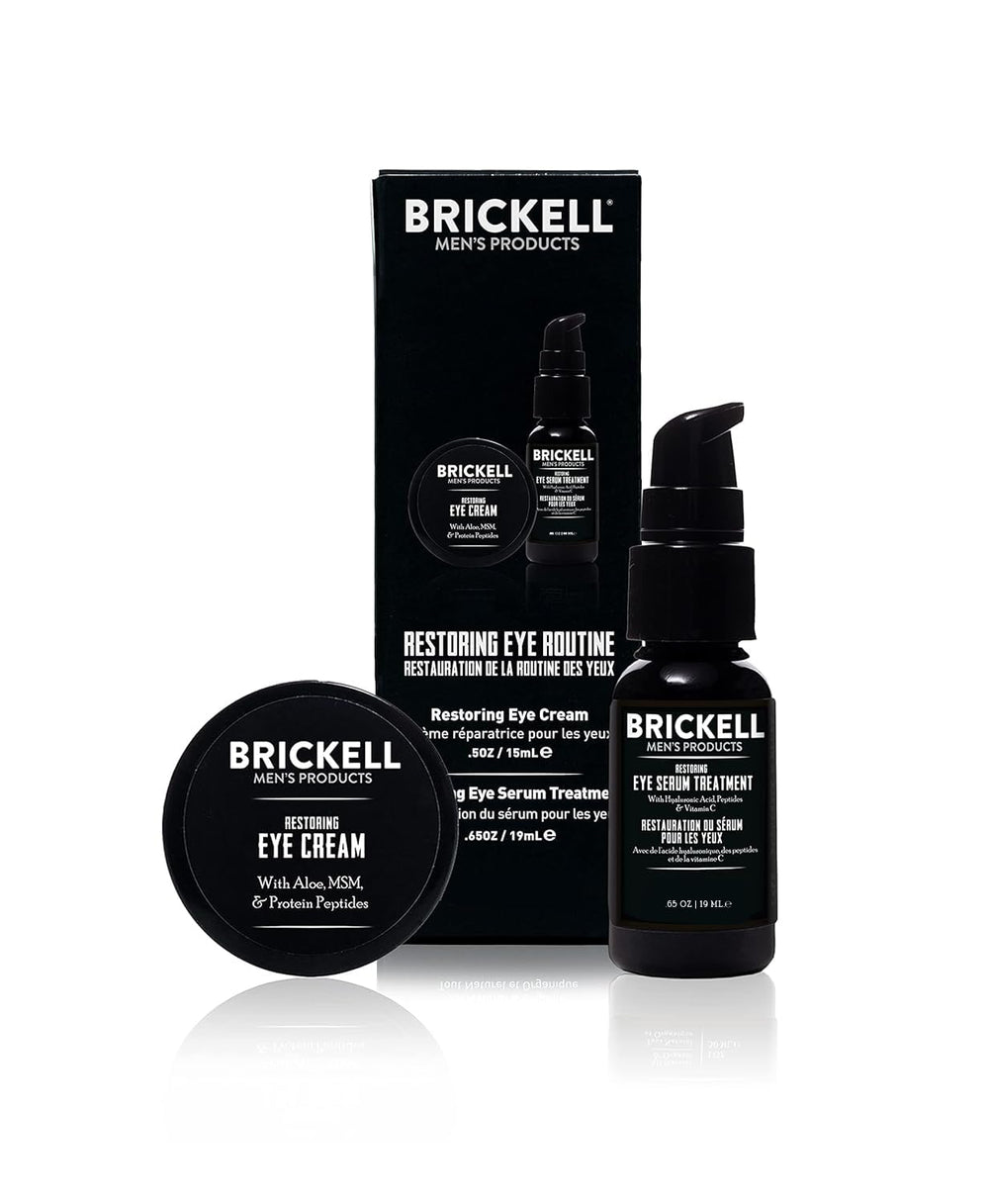 Brickell routine regard ensemble-boite: soin deux étapes pour le contour des yeux.