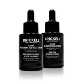Sérum Brickell Homme jour dans sa bouteille, hydratation rapide et éclat naturel.