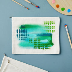 Bright Creations pochette toile fermeture éclair organisation, parfait pour bureau et fournitures scolaires.