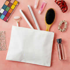 Bright Creations pochette toile fermeture éclair voyage, rangement fiable pour articles de toilette en déplacement.