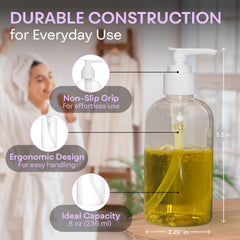 BRIGHTFROM bouteille 8oz verrouillable pour réduire les fuites