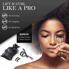 Brilliant Beauty recourbe-cils manche ergonomique pour une prise confortable.