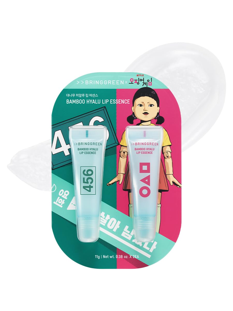 BRING GREEN édition Netflix Jeu du Calmar, emballage bambou, hydratation ciblée pour lèvres