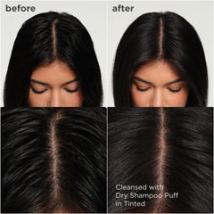 Applicateur puff Briogeo—application propre et ciblée sans aérosol.
