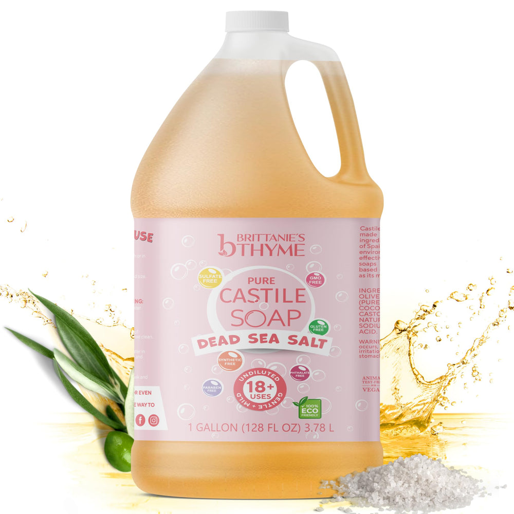Brittanie's Thyme Savon Castile liquide à l'huile d'olive en recharge pour peau douce