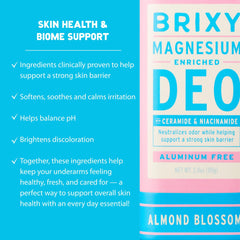 BRIXY Deodorant texture close-up non-greasy and stain-free