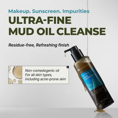 BRMUD Bouteille d’huile démaquillante pour un rituel purifiant quotidien.