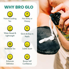 Bro Glo : texture sans huile et bronzage léger.
