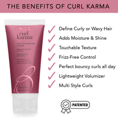 Brocato Curl Karma boucles naturelles, lumière souple pour des spirales définies et hydratées.