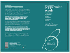 Brocato Shampoing Purifiant à la menthe, huile de menthe pour parfum vivifiant et décongestion du cuir chevelu.