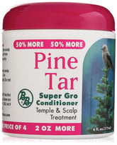 Bronner Bros Pine Tar Super Gro - bouteille prête à l'emploi pour apaiser le cuir chevelu.