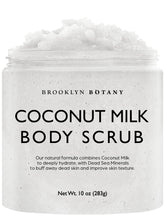 Brooklyn Botany Gommage Coco Lait Bouteille: exfoliation douce et hydratation.