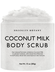 Brooklyn Botany Gommage Coco Lait Bouteille: exfoliation douce et hydratation.