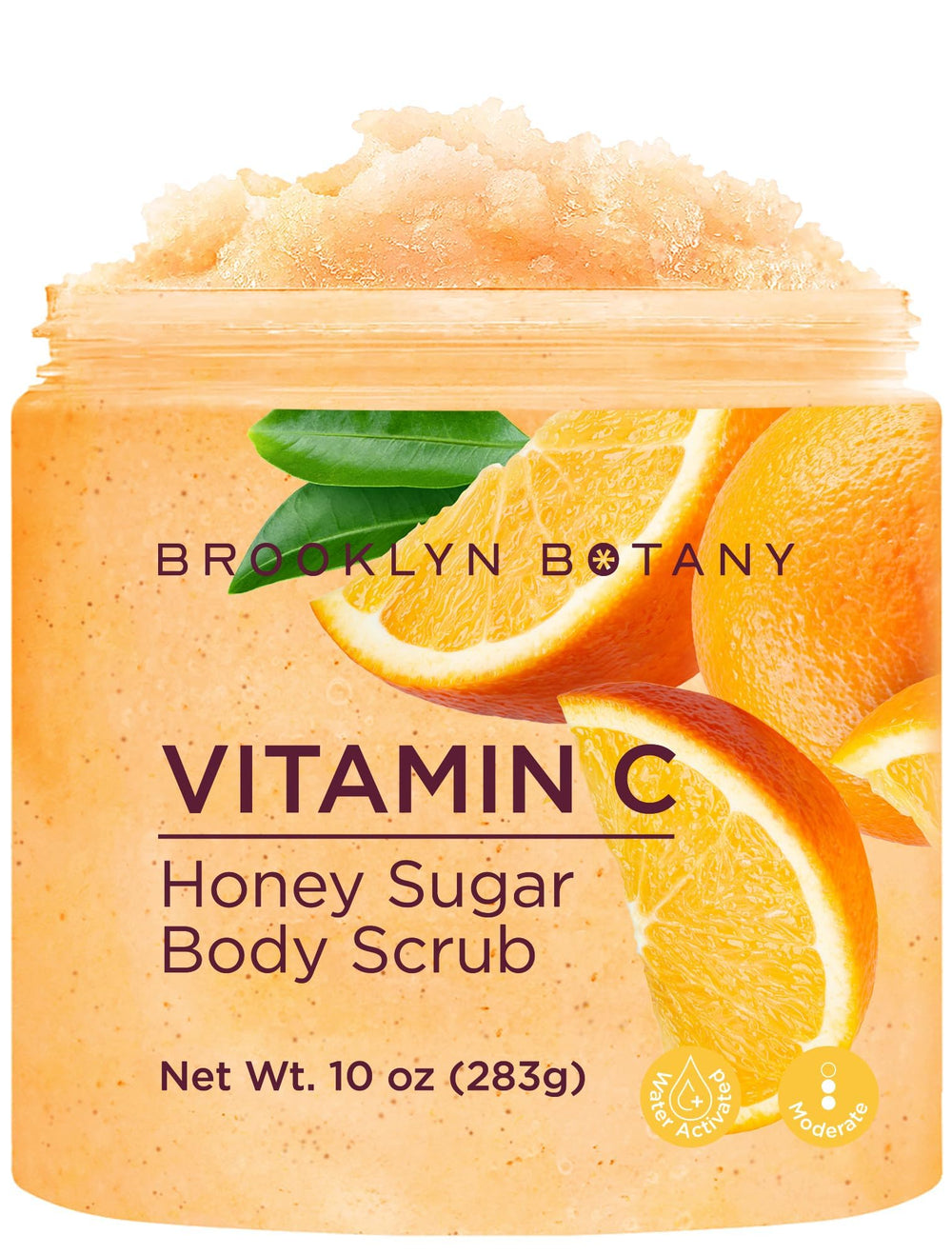 Brooklyn Botany Gommage-corps vitamine C et miel, exfolie en douceur pour une peau lumineuse