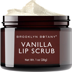 Brooklyn Botany Gommage Lèvres Vanille, lèvres douces et nourries après utilisation