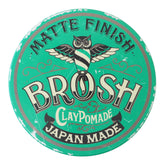 POMADE BROSH argileuse, emballage pratique, idéal pour les voyages.