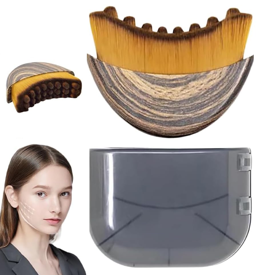 Brosse contour lymphatique pour le visage, tactile et bénéfique pour le teint
